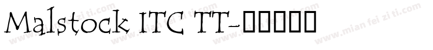 Malstock ITC TT字体转换